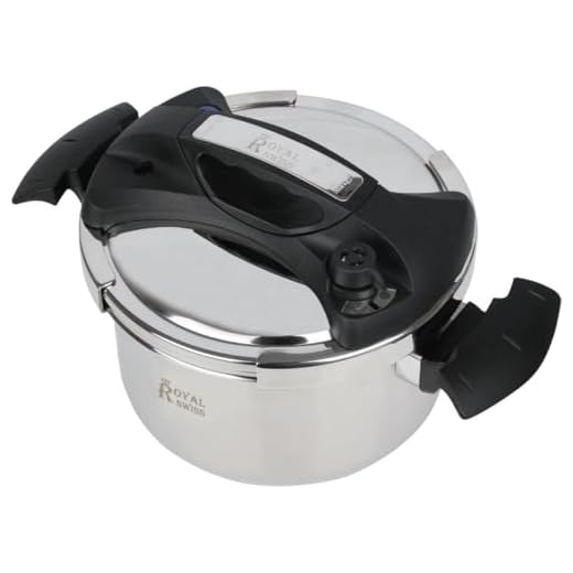 Royal swiss Great Moments Super Rapid 6 L Super Snelle Autoriator, 4 l, Verstelbaar Afvoerventiel, Eenvoudig Open, Energiebesparend, 5 Veiligheidssystemen, PFOA-vrij, voor alle soorten vuur