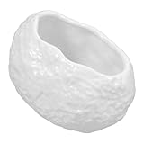 Sewroro Cuenco de Cerámica para Aperitivos 47 Pulgadas Diseño Irregular de Textura Roca Cuenco Decorativo Pequeño para Postres y Frutos Secos Recipiente Versátil para Hogar y