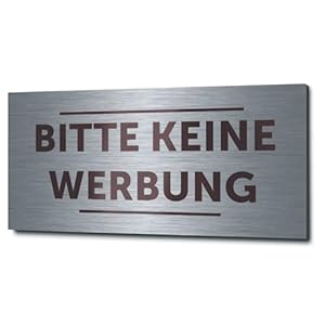 Gravurzeile GZ-13347 Türschild Edelstahl 1mm