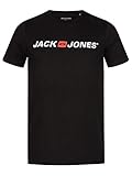 Passform: Schmale Passform. JACK & JONES Herren T-Shirt JJECorp Logo Tee 12137126 Black XL