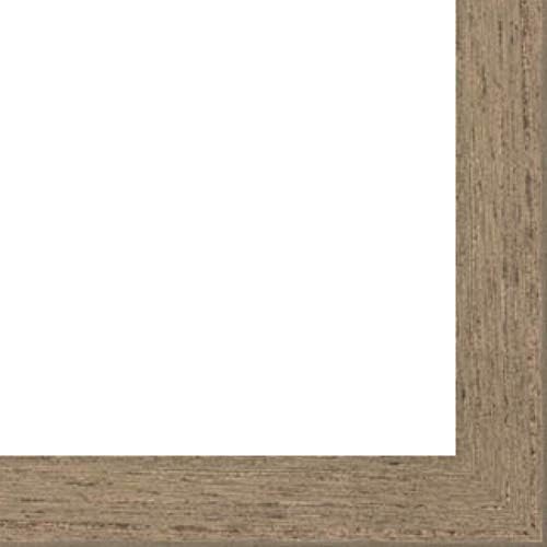 Picture Frame Moulding (Wood) 100ft Bundle - Rustic Walnut Finish - 1" Width - 3/8" Rabbet Depth