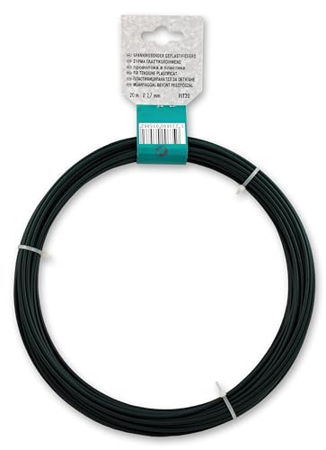 Chapuis FIT20 Spanndraht - Kunststoffbeschichteter Stahl - Außendurchmesser 2,7 mm - Länge 20 m - Grün