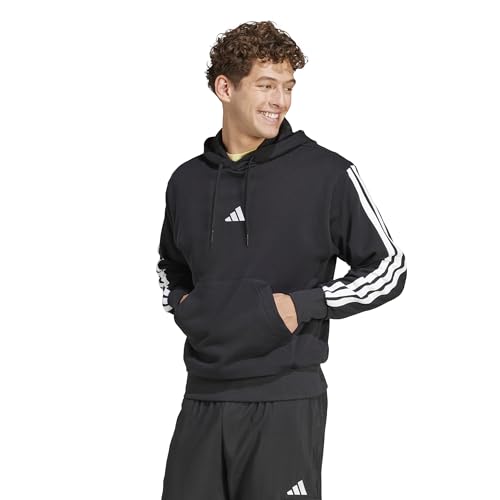 adidas Men's Essentials 3-Stripes French Terry Hoodie - Main Image