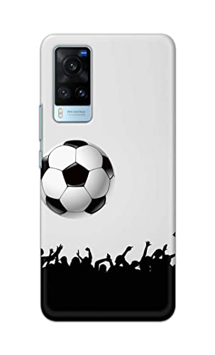 Image of Printed Hard Back Cover Case for Vivo X60 Back Cover (Football Icon) -702