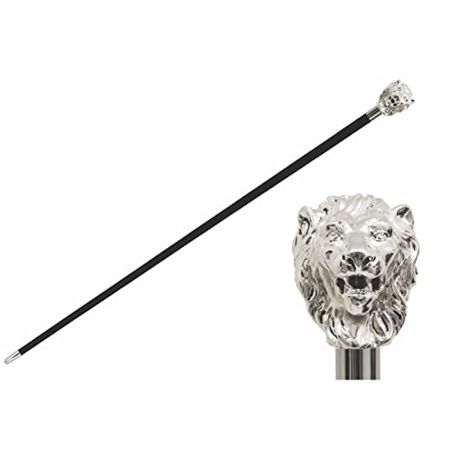 Pasotti Ombrelli Silver Lion Walking Stick Cane
