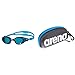 ARENA The One Junior Occhialini Nuoto Anti-Appannamento Per Bambini, Occhialini Piscina Con Ampie Lenti, Protezione Uv & Goggle Case, Astuccio Per Occhialini Unisex Adulto, Nero