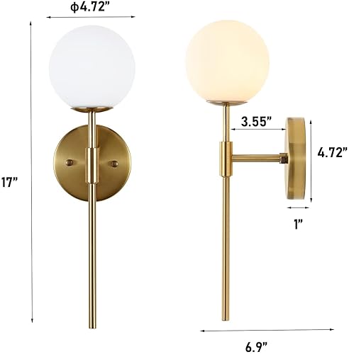 Image of Royal Diamond Surface Mounted Glass Uplight Wall Lamp. Golden, (Bulb Not Included)