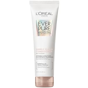 L’Oreal Paris EverPure Sulfate Free Simply Clean Hair Conditioner, Hydrating Hair Care with Rosemary Essential Oils, 8.5 Fl Oz
