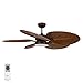 Lucci Airfusion Bali Ventilador de Techo con iluminación, Metal, plástico ABS, marrón, 132 cm