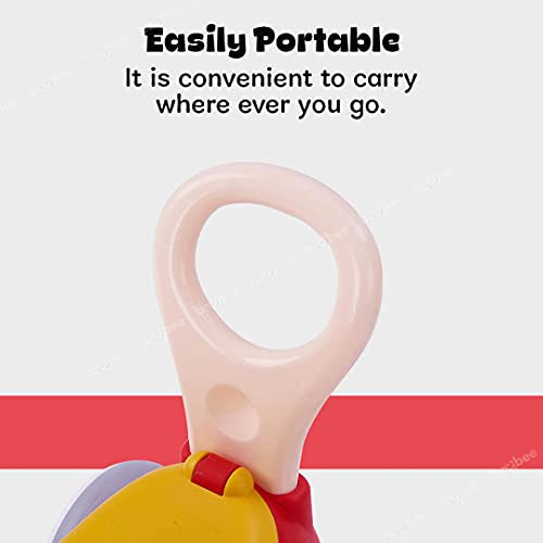 Image of BAYBEE Giraffe Horse Rider for Kids, Ride-On Kids Car with Shape Sorting Activity Kids Toys & Storage | Push Car Rider with Smooth Wheels Baby Car Suitable for 1-3 Years Boys Girls (Red)