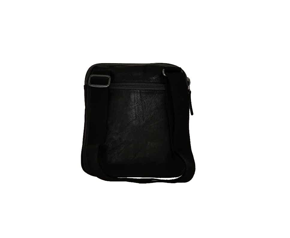 Bolsa para hombre Avirex Colección Buffalo: bandolera plana y compacta en color negro 3
