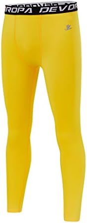 DEVOROPA Boys Leggings Quick Dry Youth Compression
