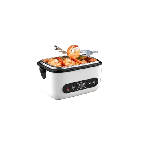 Lopres �X�}�[�g�d�M�ٓ��� 1.2L ��e�� USB���C�����X�[�d �ۉ��ٓ��� �ۉ��͍ŋ� 304�X�e�����X�| ���K�v�Ȃ� �g�ѕ֗� ����E�I�t�B�X�E�ԍڗp �����`�{�b�N�X �É��݌v (�z���C�g)