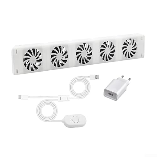 Heizkörper Ventilator, 5.0 Mit 5 Verbesserten Lüfter, Intelligenter Heizkörperverstärker Erhöhen Die Effizienz Der Heizung Und Sparen Energie(MONO-SET)
