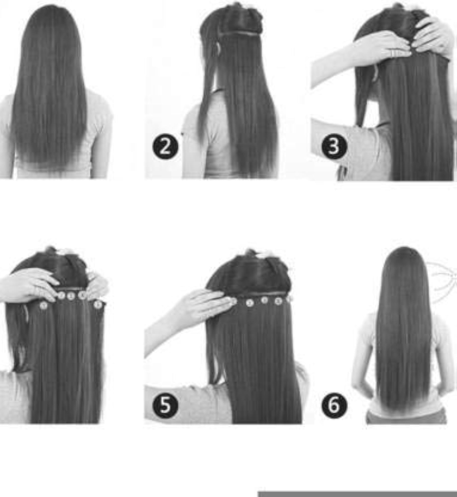 Women's 24 Inch Clip In Hair Extension (Brown)
