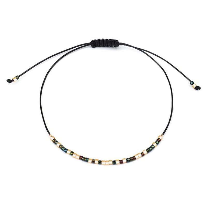 Cavigliere Perline Braccialetto alla Caviglia Gioielli Piede Intrecciato a Mano per Le Donne Accessori Cavigliera da Spiaggia Estiva Cavigliere da Donna (Color : G)