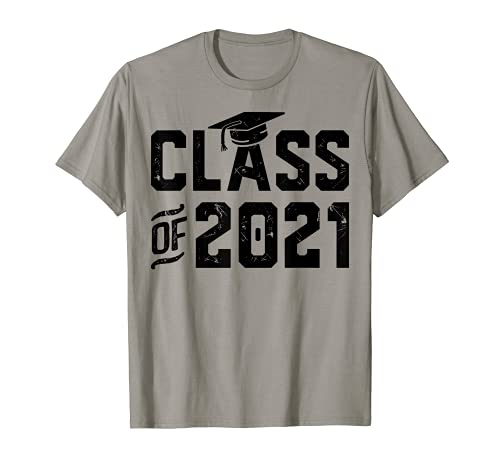 Class Of 2021 Graduation Senior Graduate Men Women Vintage T-Shirt