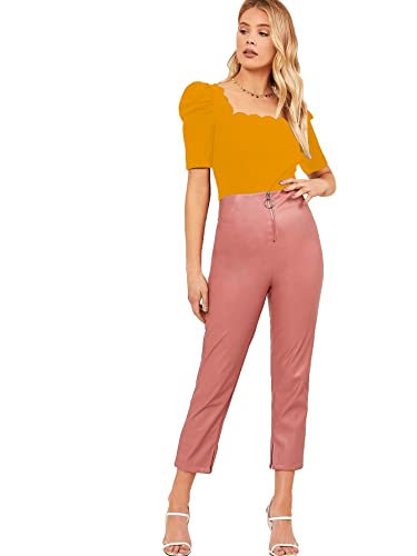 Image of Shasmi Women's Polyester Solid Slim Fit T-Shirt