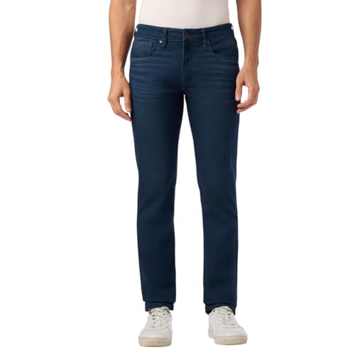 Image of Pepe Jeans Men's Straight Fit Jeans|Mid Rise |Stretchable Fabric| Jeans for Men | Available in Plus Size
