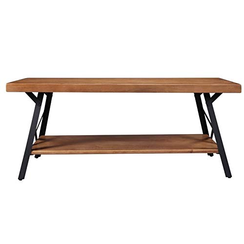 LGXXYF Industrial Natural Wood Rectangle Coffee Table Metal Legs Easy LGXXYF Industrial Natural Wood Rectangle Coffee Table Metal Legs Easy