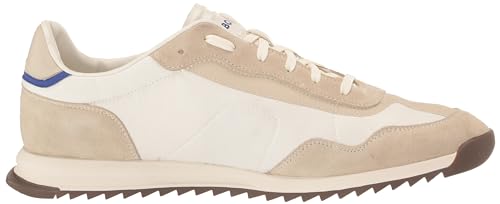 Image of BOSS Men's Zayn Low Profile Suede Leather Two Tone Sneaker
