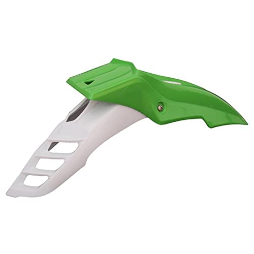 フェンダーカバー モーターサイクルオフロードフロントマッドガードフロントフェンダーカバーに適合するBSE 250cc ダートピットバイク MX モトクロス(Green white)