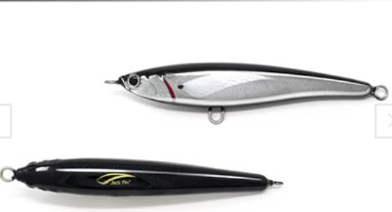 Jack Fin Pelagus 120-S Marlin Blue, leurre artificiel de pêche au lancer noir argent