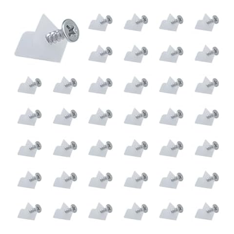 100 Pcs Plastic Angle Code Bracket Fasteners, Sagging Drawer Bottom Support Brackets, Drawer Bottom Support Brackets Mending Wedges, Repair Mending Wedges, PlasticAngle Code Drawer Fastener Cover
