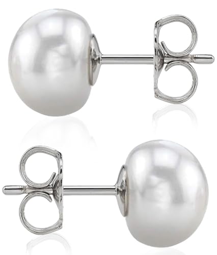 The Pearl Source 14K Gold AAAA Pearl Earrings
