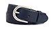 Produktbild GREEN YARD Ledergürtel schmal Gürtel aus 100% weichem Leder für Damen & Herren Damengürtel 3cm breit,Blue - Blau,95 cm Bundweite = 110 cm Gesamtlänge