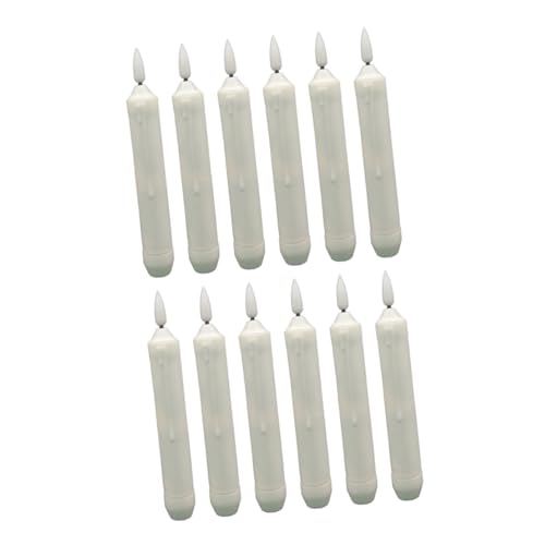 Velas led cónicas sin llama Gatuida solución sin fuego ni manchas de cera para fiestas