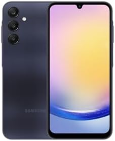 SAMSUNG Galaxy A25 5G A Series Cell Phone, 128GB Unlocked Android Smartphone, AMOLED Display, Advanced Triple Camera System, Expandable Storage, Power Sound w/Stereo Speakers, US Version,2024,Black