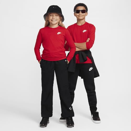 Nike Sportswear Big Kids' Long-Sleeve T-Shirt (University Red, FZ4946-657)4
