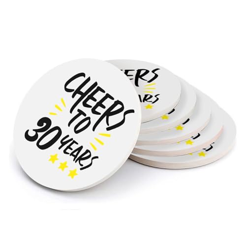 Sous-verre céramique Cheers to 30 Years de qualité supérieure