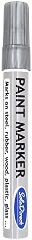 Oil-based Paint Marker Pen Permanent for Tyres Rubber Stone Leather Fabric Plastic Glass (White)