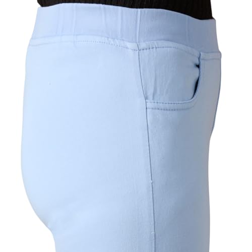 Image of 4FLIES Women's High Waist Jeggings | Super Combed Slim Fit Ankle-Length Pants with Elastic Waistband | Comfortable Denim Look Leggings for Casual, Travel & Office Wear