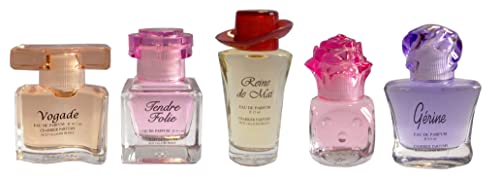 Charrier Parfums Pack Collection de 5 Eaux de Parfum Miniatures, Multicolore, Fruité, 53.13 ml - Image 5