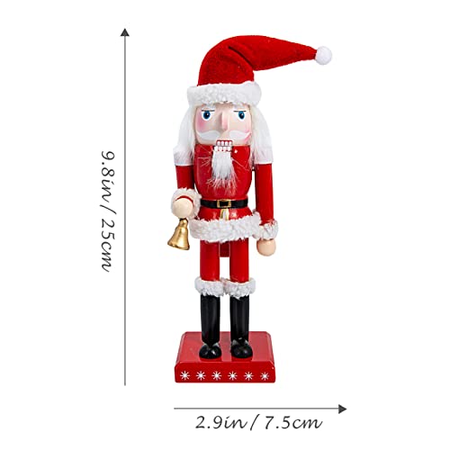 GALPADA 2 Peças Figuras de Quebra-Nozes de Madeira Quebra-Nozes de Natal Ornamentos de Quebra-Nozes