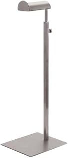 segolike Expositor de estante de bolsa de metal Elegante lado ajustável 36-60 cm Expositor de bolsa de mão, Prata