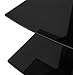 Mount-It! Floating Wall Mounted AV Entertainment Shelf for DVD Players, Cable Boxes, Audio, Gaming Systems, 3 Black Tempered Glass Height Adjustable Shelves (52.8 Lbs Capacity)