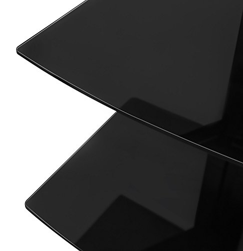 Mount-It! Floating Wall Mounted AV Entertainment Shelf for DVD Players, Cable Boxes, Audio, Gaming Systems, 3 Black Tempered Glass Height Adjustable Shelves (52.8 Lbs Capacity) by Mount-It! - Image 4