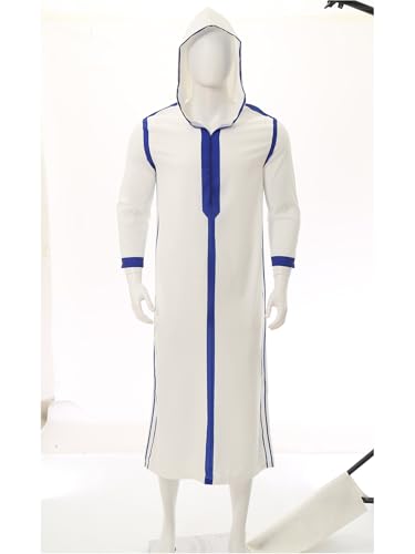 YiZYiF Mens Kaftan Thobe Casual Henley Shirts Long Sleeve Robe Long Sleeve Pullover Muslim Gown Shirt2