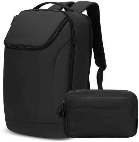 Hynes Eagle 25L Laptop Backpack + 9L Toiletry Bag Travel Bundle USB-C Black image 5