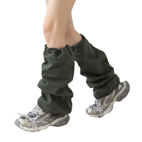 Guêtres mollet amples japonaises esthétique punk cargo avec cordon de serrage