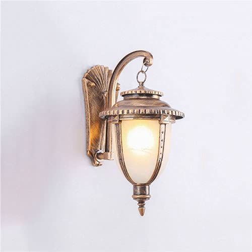 Lanterne en verre Victoria applique murale étanche en aluminium pour villa