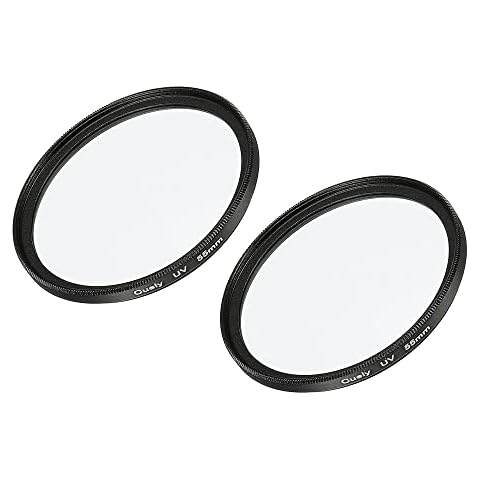 sourcing map 55mm UV Lens Filters Pack of 2 Cover