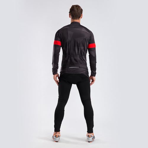 Chaqueta ciclismo térmica hombre XL rojo y blanco miniatura 4