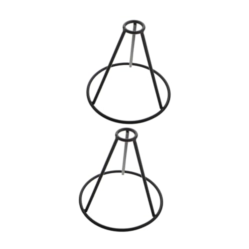 SUPVOX 2Pcs Metal Triangle Bracket Holder for Indoor Plant Propagation Compact and Stylish Design User Friendly Assembly for Desk and Shelf Decoration