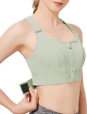 geifa Women's Sports Bra Front Adjustable High Impact Support Padded Wireless Cross BackPlus Size Running Bra Plus Size Pack of 1 80% Polyster & 20% SPENDEX-picture-32