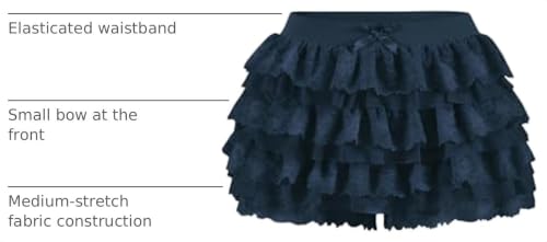 Image of Women Y2K Lace Multi-Layered Bloomers Lolita Ruffle Shorts Cute Mini Skirt